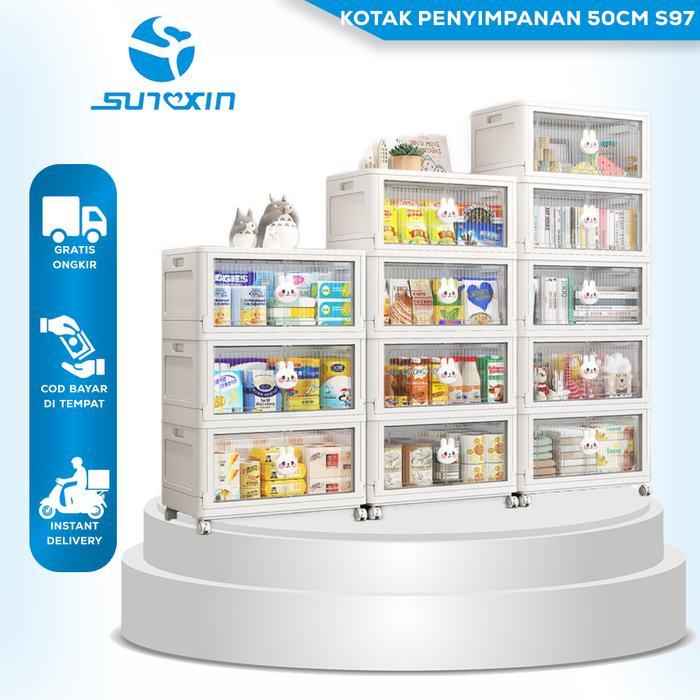 SUNXIN Kotak penyimpanan 50CM S97 / Lemari Pakaian Anak / box storage plastik box penyimpanan lipat