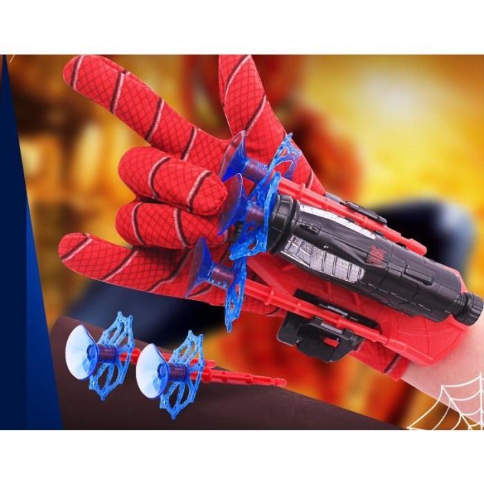 Spider Man Hand Mainan Sarung Tangan Super Hero Avengger Super Keren