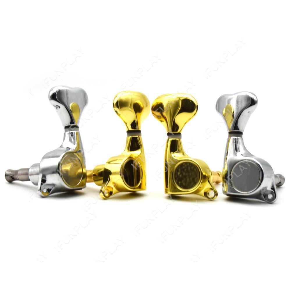 6pcs Fish Tail Button Sealed-Gear Guitar Tuning Pegs Tuners Machine Head Peg for Acoustic Electric