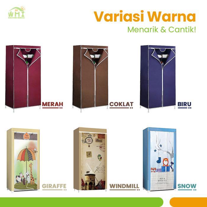 Informa - WORLDHOME - Lemari Baju Serbaguna Lemari Minimalis Dengan Desain Praktis Dan Bahan
