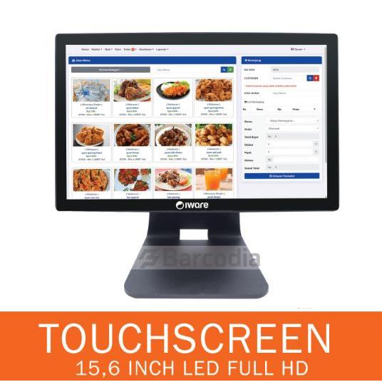 [] Mesin kasir PC POS All in One Core i3 Touchscreen Iware HB-156II 8/128