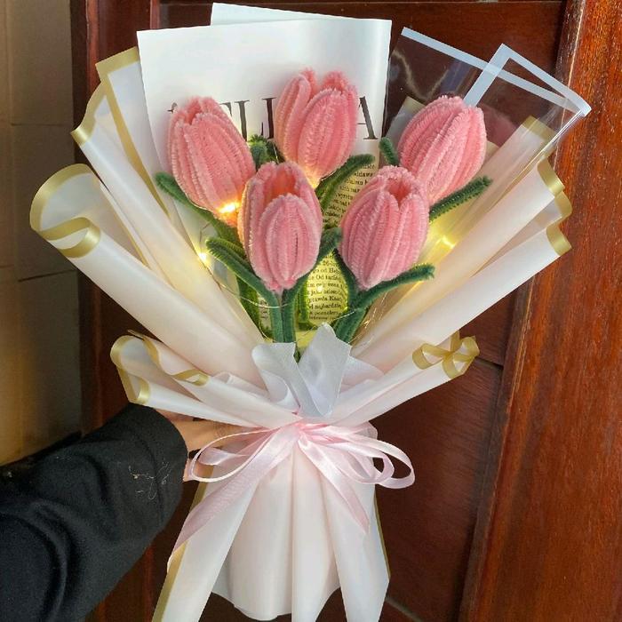 Buket Kawat Bulu / Buket bunga kawat bulu