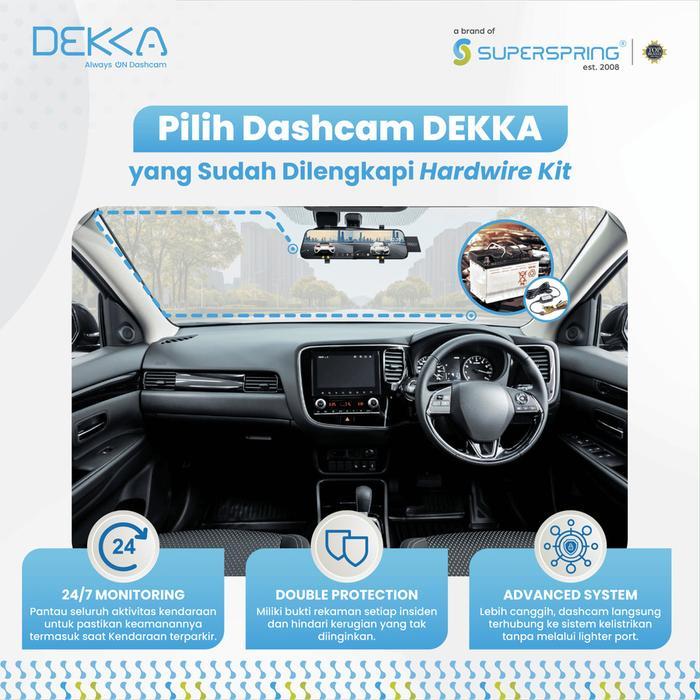 Jaminan Termurah Dashcam Dekka D25 2K Dual Camera Mirror Dashcam Memory Included