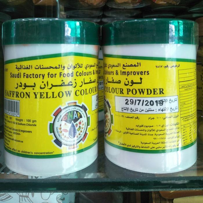 Bubuk Safron Saffron Zafaran Zafaron Pewarna Makanan Warna Kuning