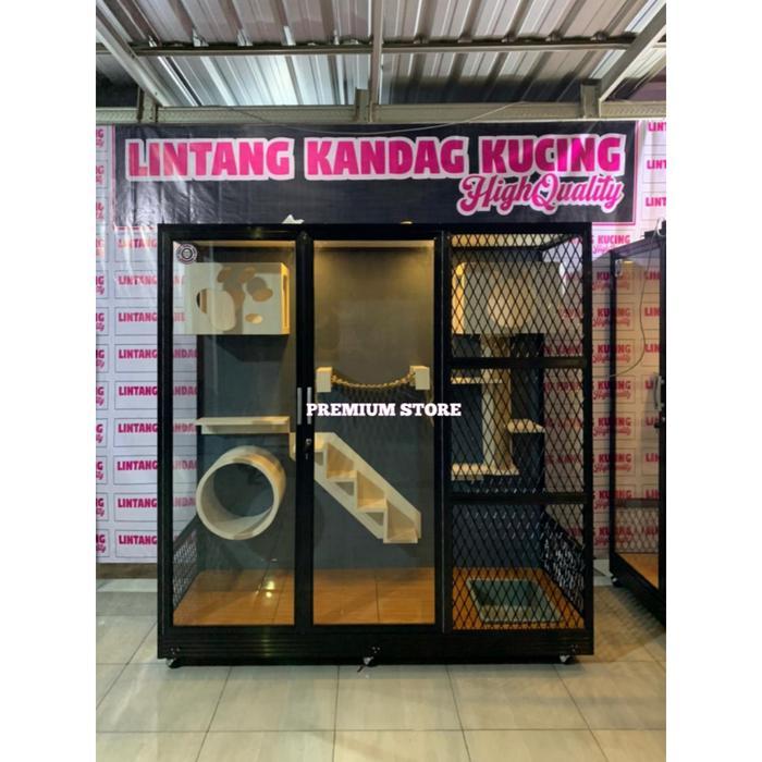 Kandang kucing alumunium cat home kandang kucing premium rumah kucing kandang kucing minimalis kanda