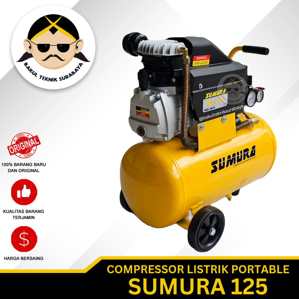 SUMURA Kompresor Listrik 3/4Hp & 1Hp SUMURA 75/125