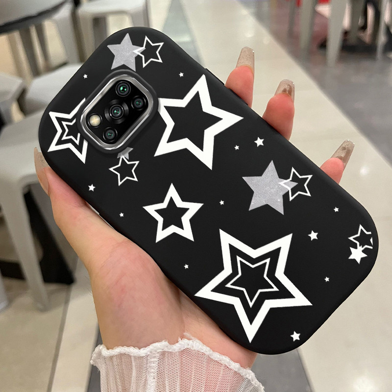 Casing Hp Untuk Xiaomi POCO X3 POCO X3 Pro POCO X3 GT POCO X3 NFC Case HP Casing pola Bintang dan Ja