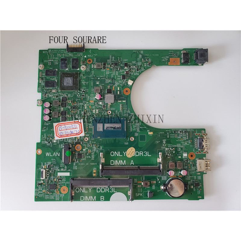 For DELL Inspiron 15 3558 Laptop motherboard I3-5005U CN-06KTJF PWB:1XVKN Mainboard with GT920M 2GB 