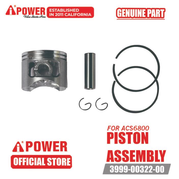PISTON ASSEMBLY UNTUK CHAINSAW / MESIN POTONG ACS6800