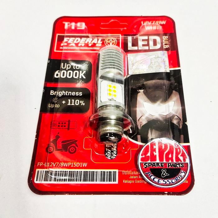 Bohlam Depan 12 Led Grand Mio Vega Jupiter Mx T19 12V 8W Federal Termurah Langka