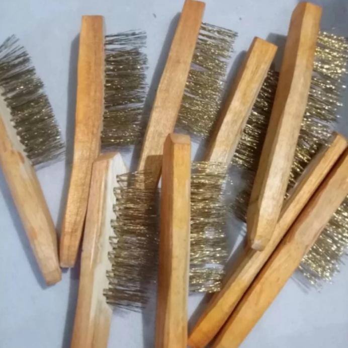 Sikat Kawat Gagang Kayu Sikat Kuningan Gagang Kayu