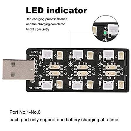 CHARGER BATERAI BATRE BATTERY LIPO 1S LIPO USB 1S LIHV 6CHANNEL 3.7V 4.35V 1S EACHINE SYMA JJRC