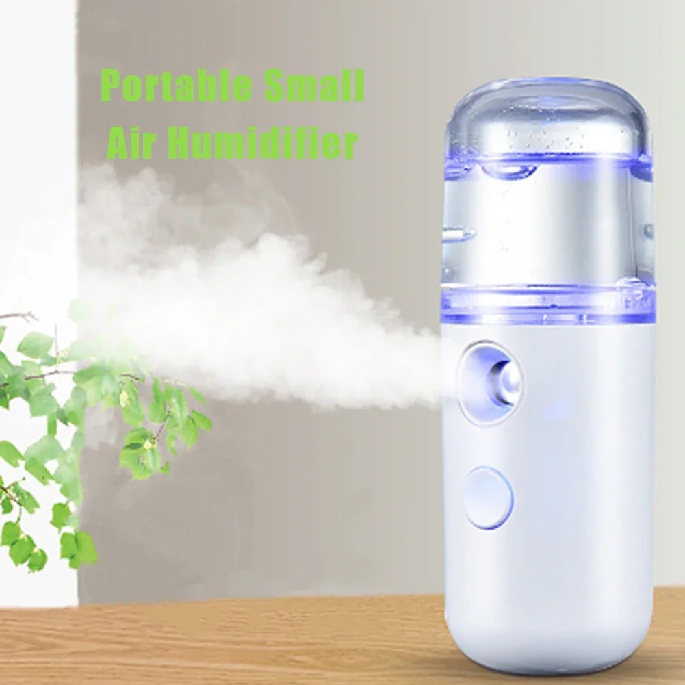 Pelembap Udara Mobil 30Ml Penyemprot Wajah Nano Mini Pembersih Nebulizer USB Penyebar Minyak Esensia
