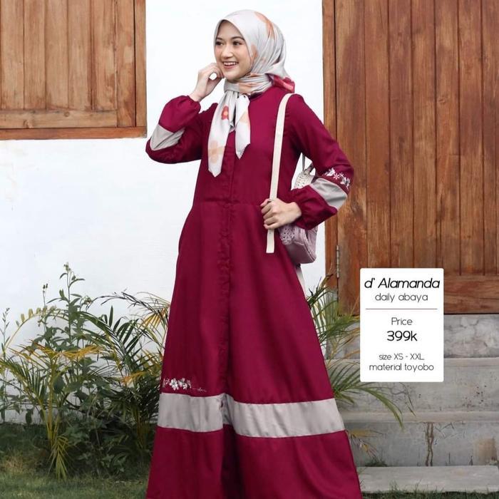 Abaya dannis daily Alamanda/Abaya dannis dewasa Gamis