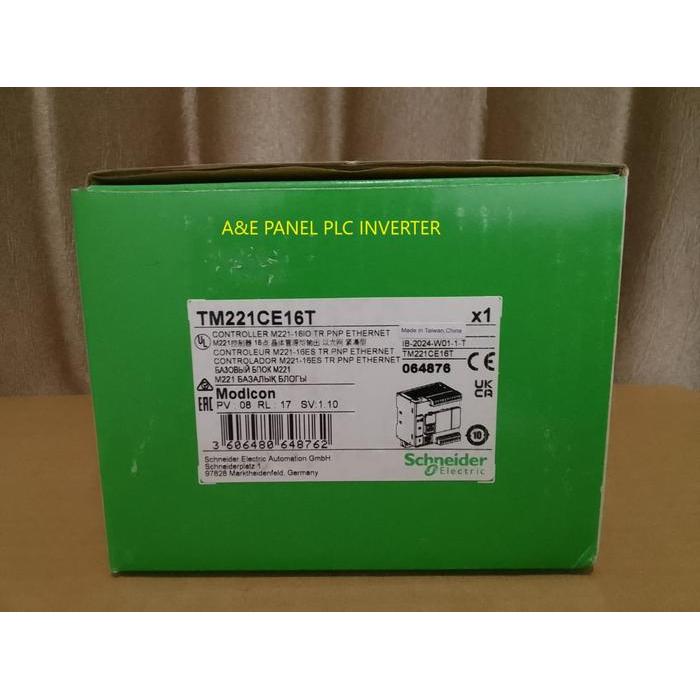 TM221CE16T PLC SCHNEIDER MODICON M221 Ethernet Transistor 16IO