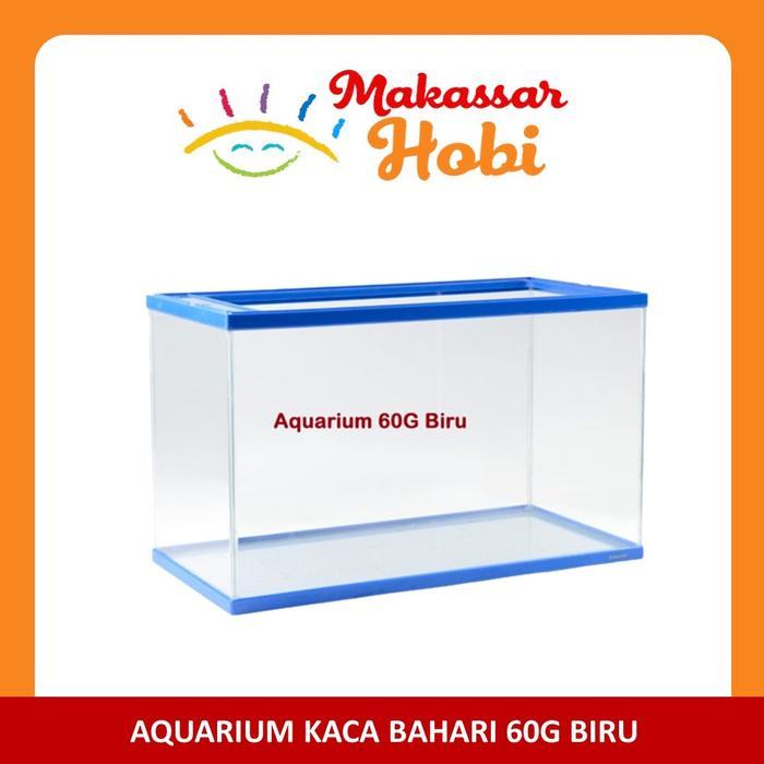 Aquarium Kaca Bahari 60G 60 G Kotak Tank Ikan Aquascape Akuarium Nisso