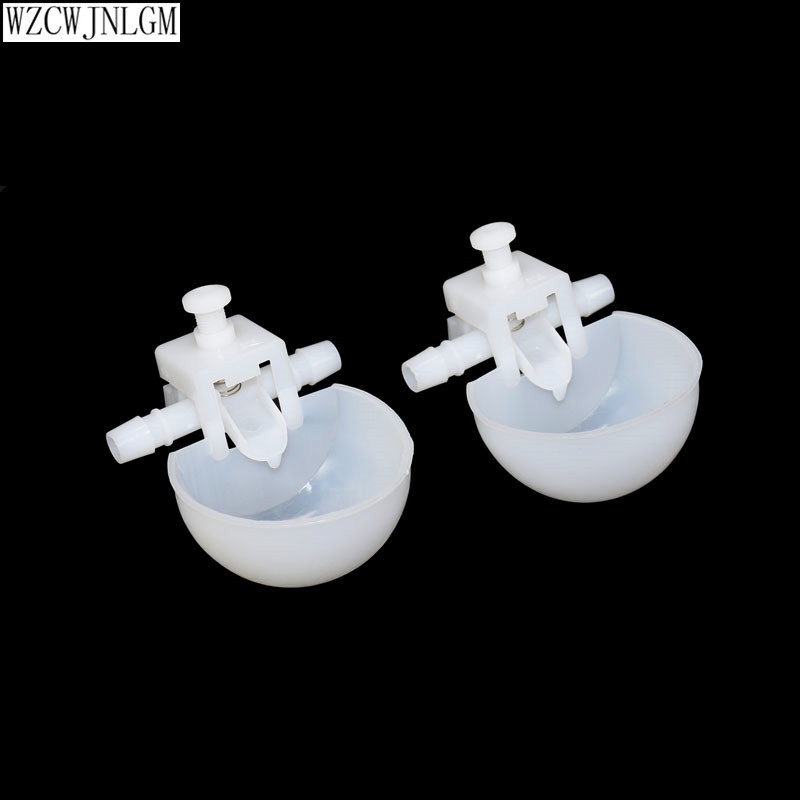 50 Set Dispenser Air Putih 12Mm Pengumpan Hewan Kandang Burung Otomatis Dispenser Air Unggas Perleng