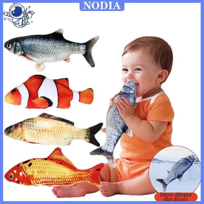 Nodia Toys Ikan mainan bergerak / Ikan Bergerak Untuk Bayi Tidur / Mainan Ikan Bergerak Interaktif