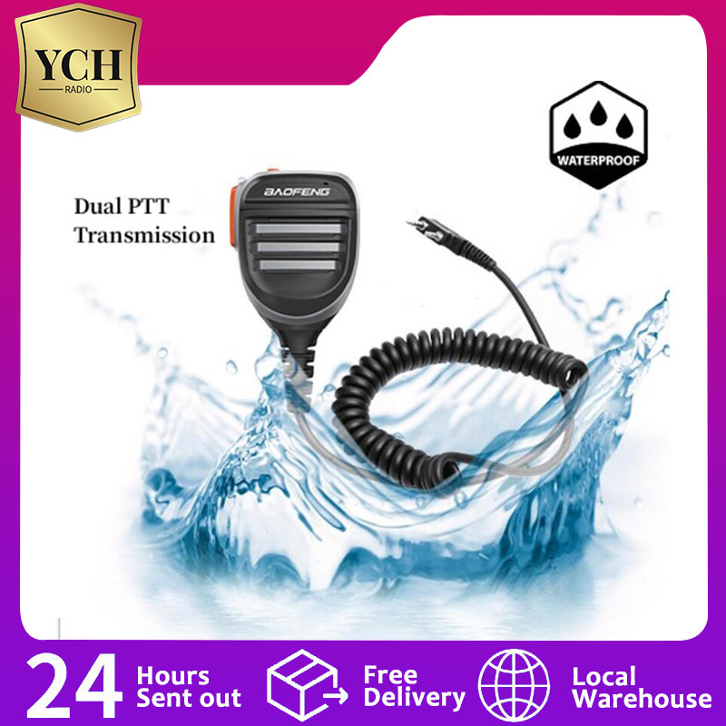 Baofeng UV-5R Microphone Waterproof for UV-S9 Plus BF-888S BF-UVB3 Plus BF-V9 UV-B6 UV-13 Walkie Tal