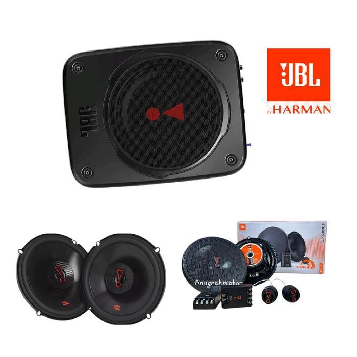 PAKET AUDIO MOBIL JBL BY HARMAN CARDON FULL SET SUB KOLONG