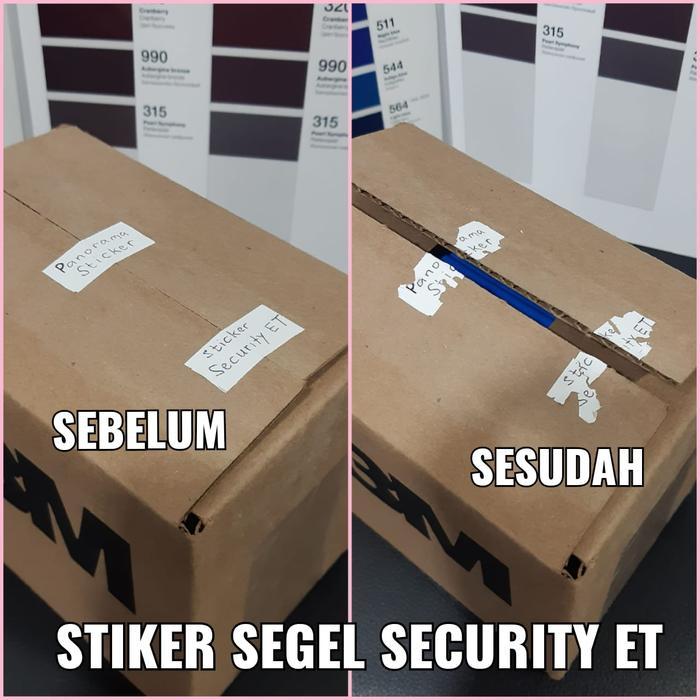 Stiker Segel Pecah Telur (Sticker Security ET)