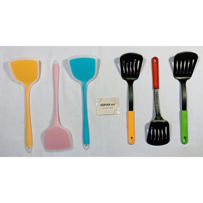 sutil silicon teflon plastik buat menumis sotil sotel sodet codet spatula