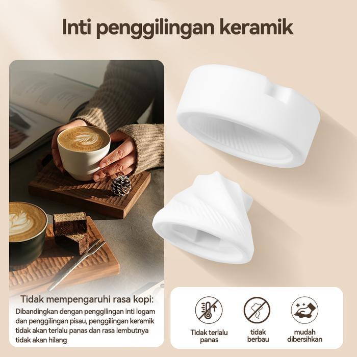 ALLTOU PENGGILING KOPI 1300MAH OTOMATIS COFFEE GRINDER MESIN