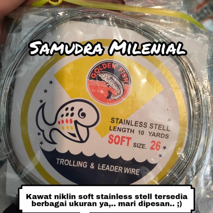 Kawat Neklin / Neckline Soft Golden Fish No 18 / 22 / 24 / 26 / 28