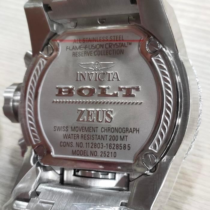 Jam Tangan pria INVICTA BOLT ZEUS Premium Silver