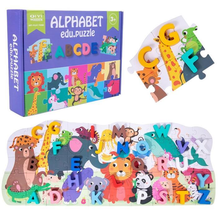 Mainan Edukasi Puzzle Alphabet / Puzzle 3D Huruf Angka