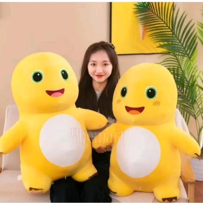 Miniso Toys - Boneka Nailong Super Jumbo Giant Boneka Nailong Dino Kuning Jumbo Boneka Lucu Dolls