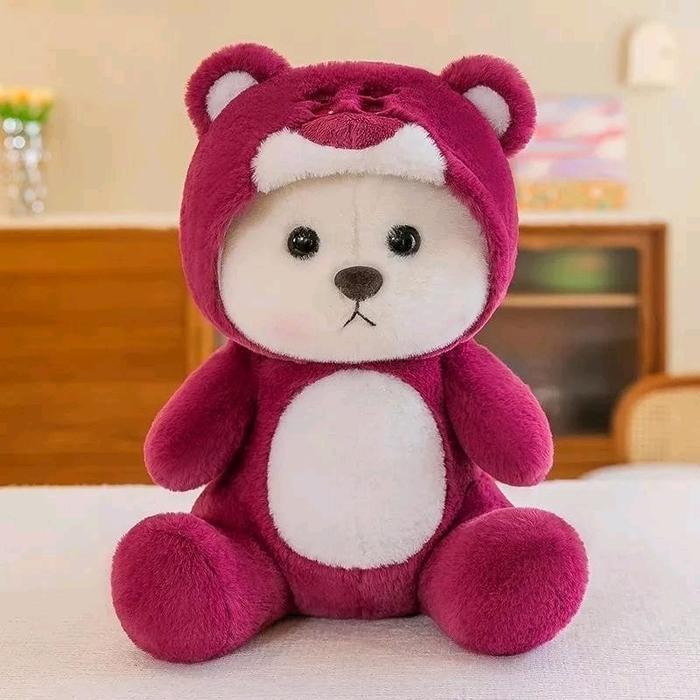 Miniso Toys - Lena Bear Boneka Teddy Bear Cosplay Stich Lotso Dinosourus Rabbit Panda Maenan Anak