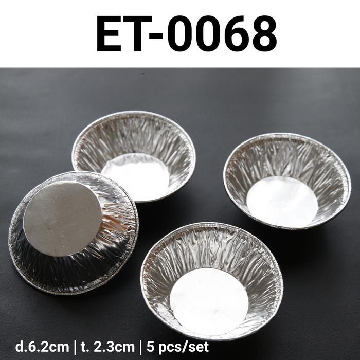 Et-0068 Cup Alumunium Foil Cup Tray Egg Fruit Tart Pie Susu Co