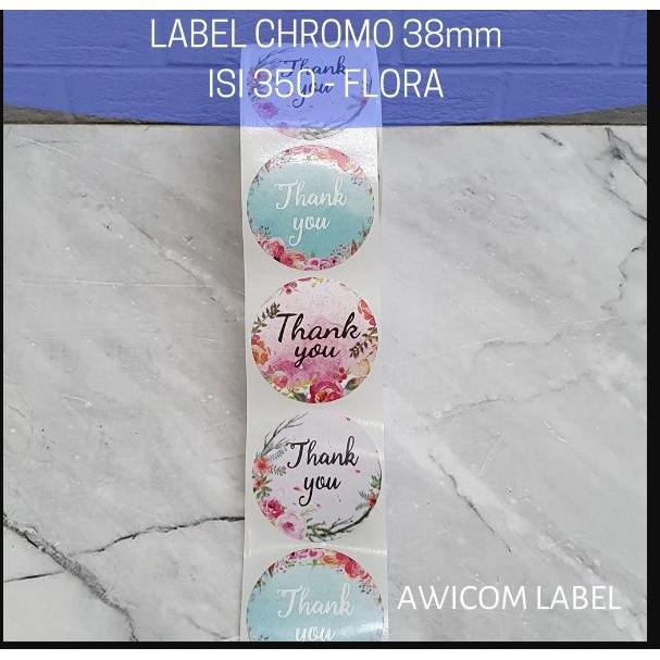 "New" 350 PCS (1 ROLL) Stiker Label Thank You Homemade Handmade 38mm Roll Paper