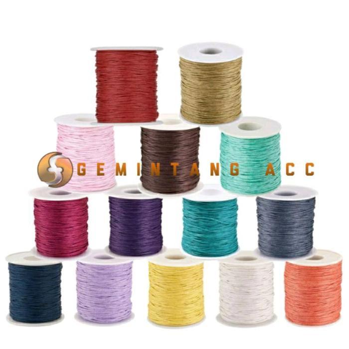 "New" (10 Meter) Tali Korea Bahan Membuat Gelang Nama 1/1.5/2 mm