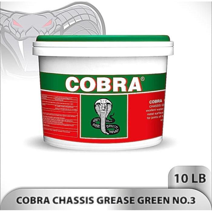 COBRA HIJAU NLGI-3 GREASE No.3 HIJAU 5KG Grease/Gemuk COBRA/Pelumas Minyak Gemuk/Cerbi