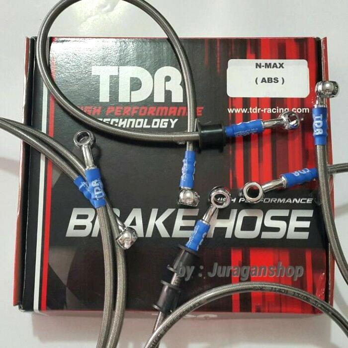 Selang Rem Yamaha Nmax 155 Abs / Brake Hose Nmax Abs Silver Tdr Racing