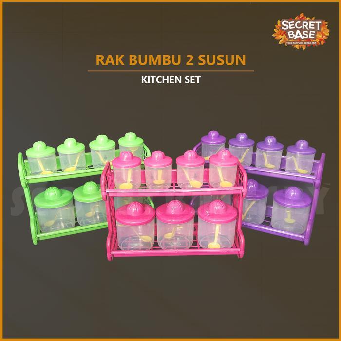 RAK BUMBU - Bonus Toples+Sendok / Rak Sambal Gantung / Kitchen Set