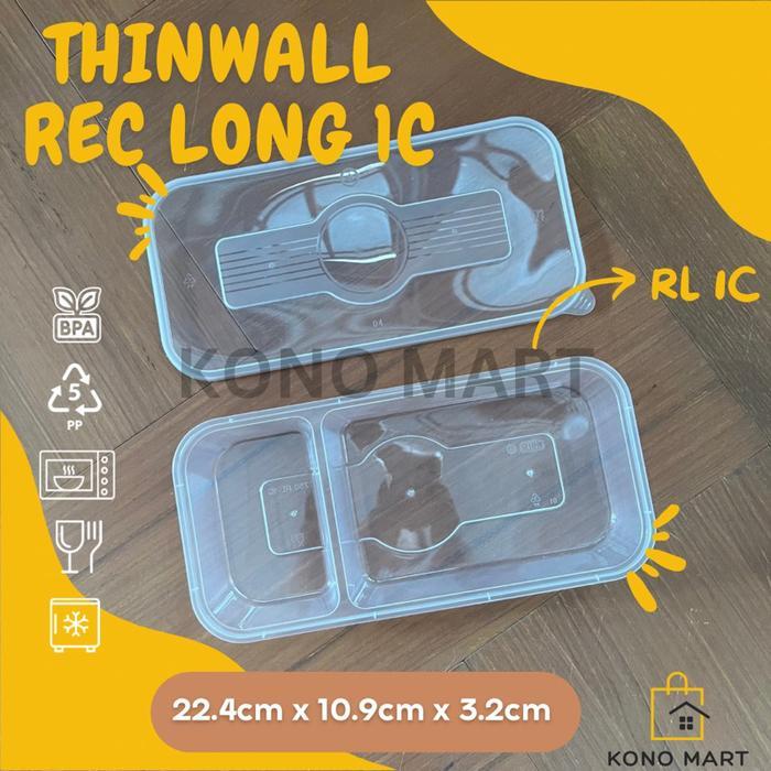 [10 pcs] Thinwall Rectangle Long 750 RL / Thinwall sekat 2 / Thinwall sekat 3 / Thinwall sate /