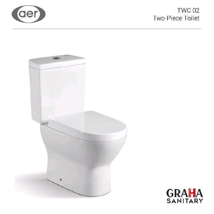 AER TWC 02 Toilet Seat Closet / Kloset Duduk Two piece / Couple - TWC 02