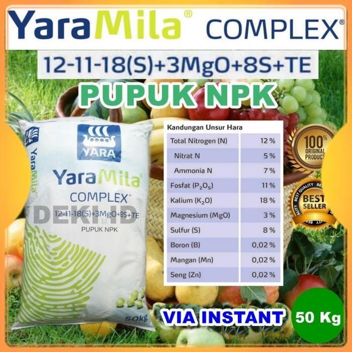 YaraMila Complex 50 Kg Via Instant 12 11 18 S Pupuk NPK Kompleks