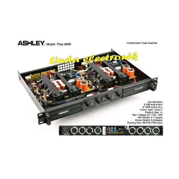 power ashley play 4500 4 channel ORYGINAL CLASS D ashley play4500