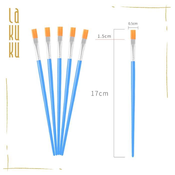 Lakuku - Kuas Lukis Cat Air / Kuas Lukis Wajah / Kuas Lukis Datar