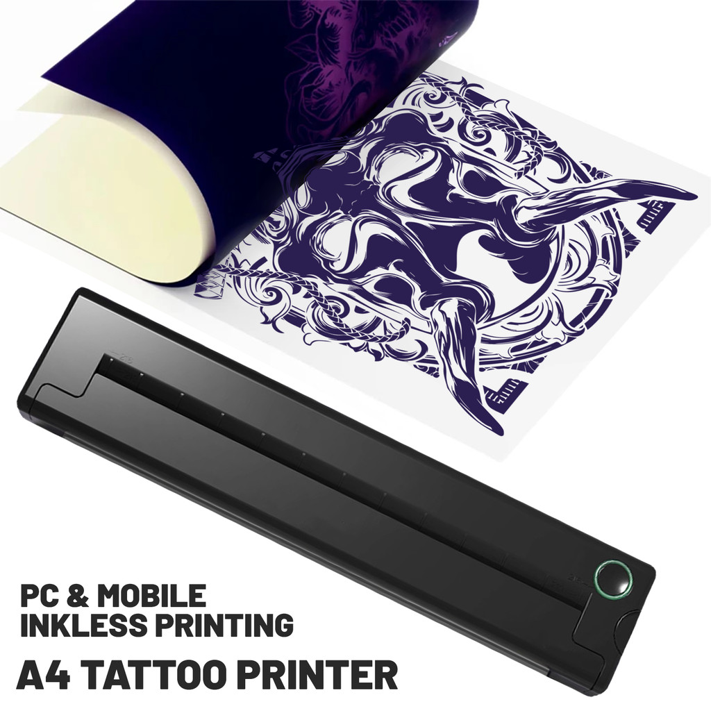 Portable A4 Thermal Printer Mini Tattoo Stencil Transfer Printer Multifunctional Tattoo Document