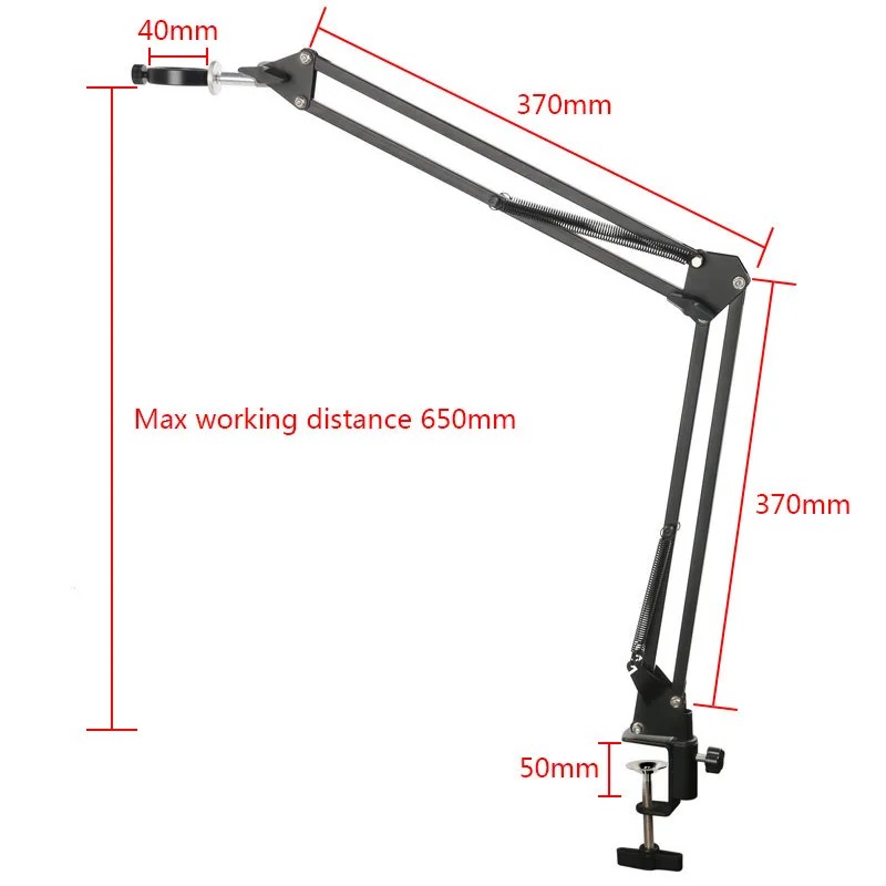 Set Dudukan Meja Tripod Kamera Dudukan Lengan Dapat Disesuaikan Fotografi untuk Dudukan Lengan Gunti