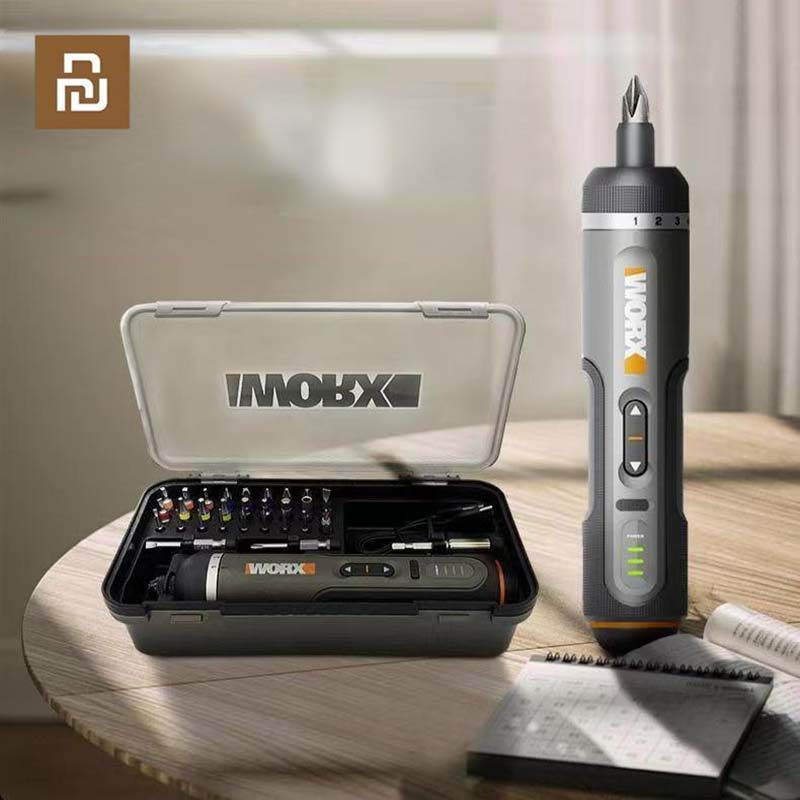 Youpin Worx 4V Set Obeng Listrik WX242 Obeng Listrik Tanpa Kabel Pintar USB Pegangan Isi Ulang Alat 