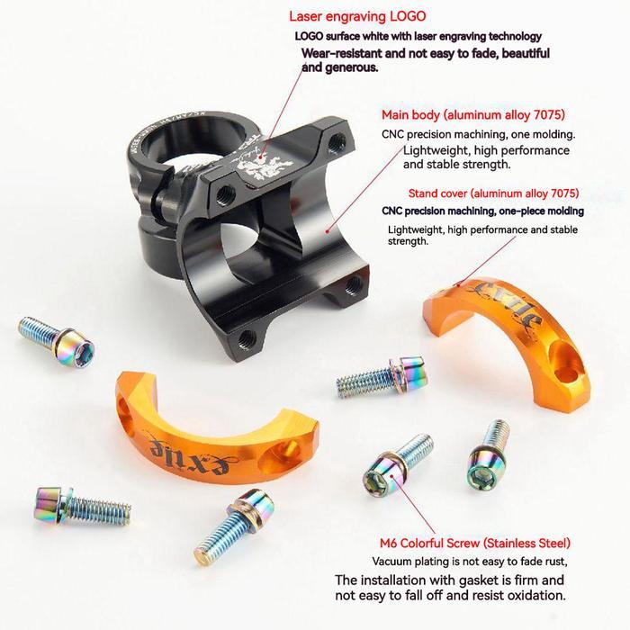 Stem Pendek KRSEC Hassns Exile 31.8 x 40 mm clamp 31.8 Sepeda MTB Enduro Downhill