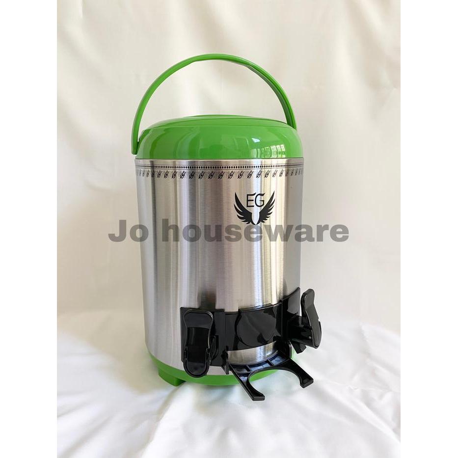 Water jar dispenser drink jar stainless steel 9.5 liter dua tuas H98TS