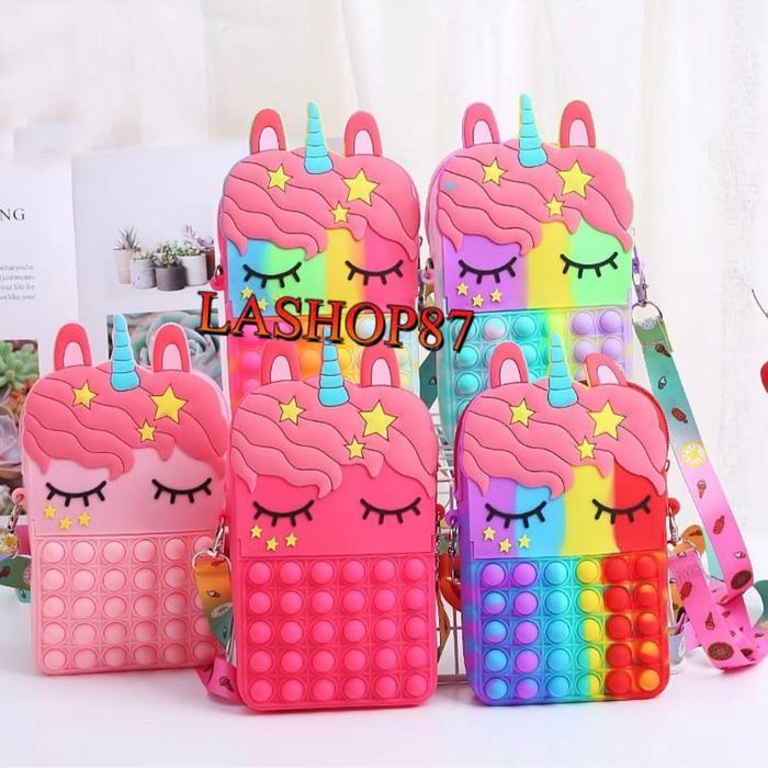 Tas Pop It Unicorn Jumbo Fashion