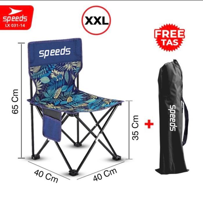 Kursi Lipat Outdoor Portable Kursi Camping Bangku Gunung Speed (Xl)